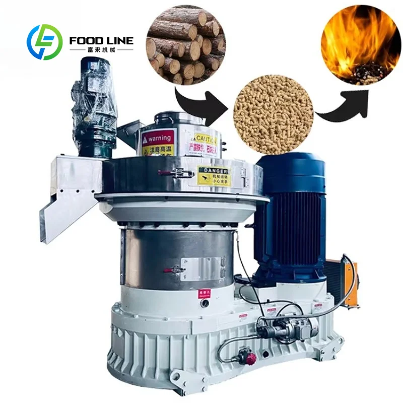 Customized wood pellet mill bulk biomass pelleting processor for wood sawdust agricultural residue fuel pellet plant operation