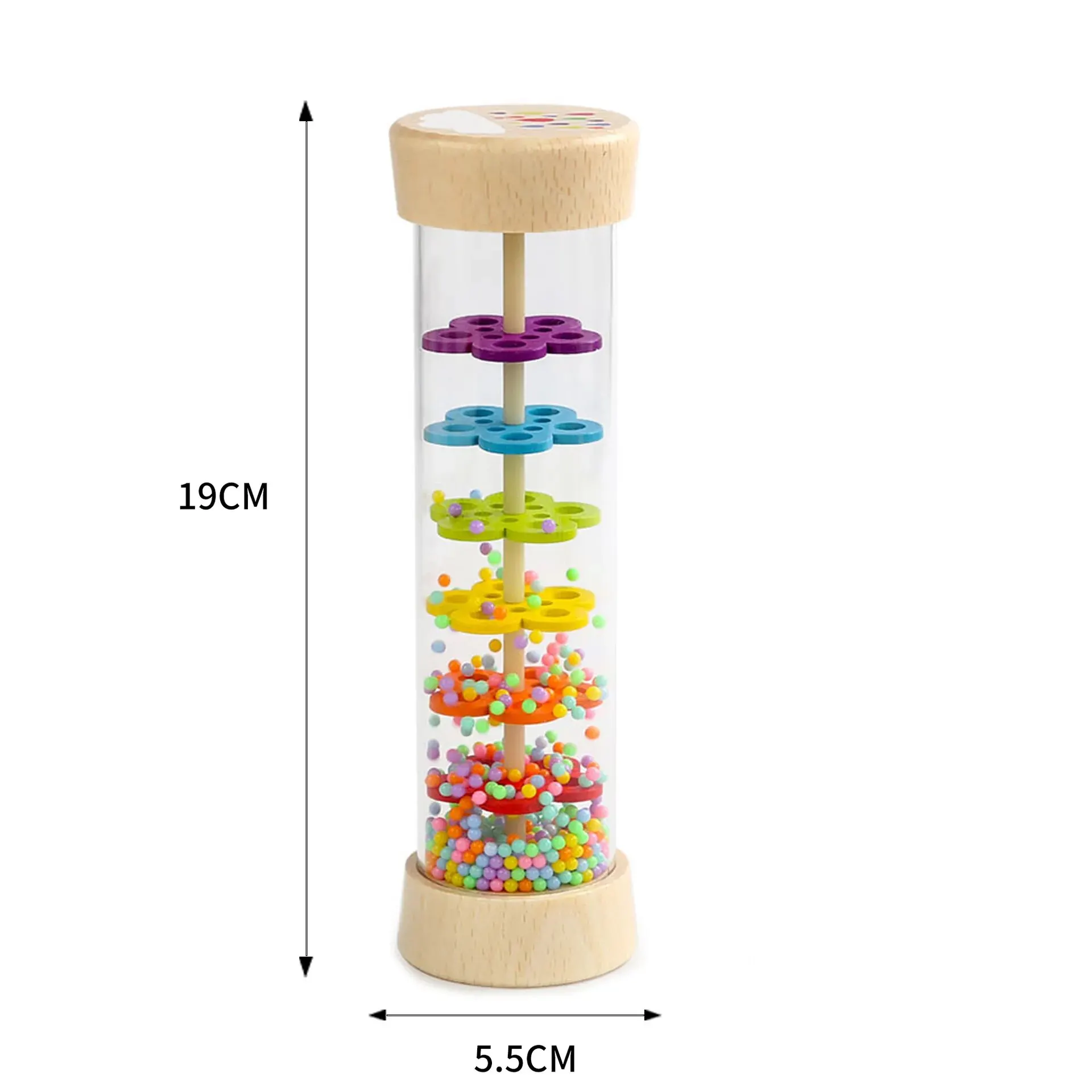 Cross-Border Orff Sound Tube Sound Tube Rain Sound Device Children\'s Music Enlightenment Percussion Instrument Sand Tube Wooden