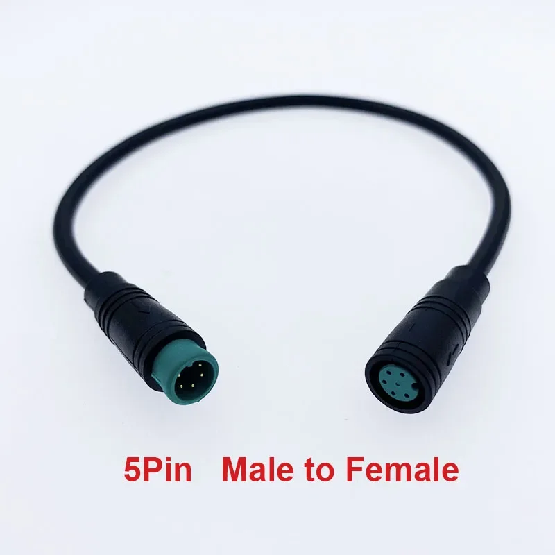 1Pcs M8 2 3 4 5 6 Pin Electric Bicycle Butt Joint Plug Waterproof for Ebike Display Cable Female Male Optional Connector 20CM