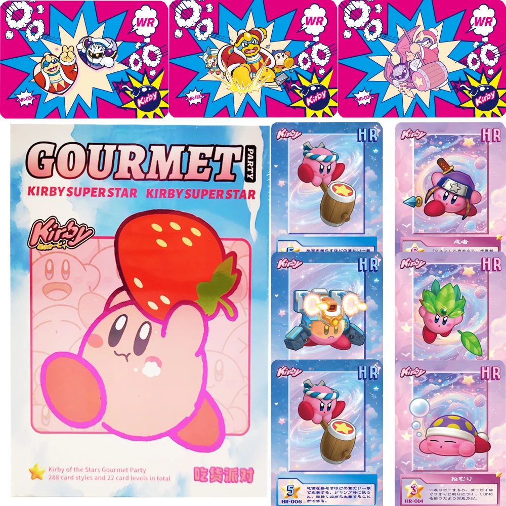 

Popular Anime Game Collection Cards for Children Japanese Cartoon Characters Foodie Party Series Adventure Scene Cards Fun Gifts