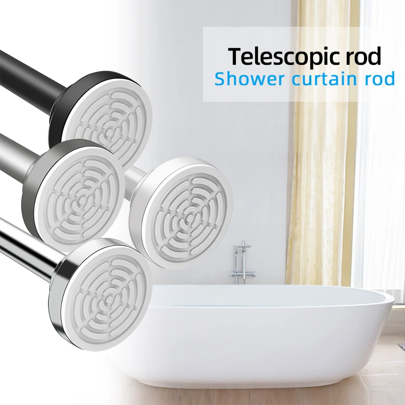 

Adjustable stainless steel telescopic rod, tension installation, hanger rod, bathroom shower curtain rod, wardrobe hanger