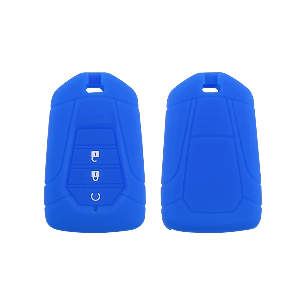 Silica Gel Car Key Case for ISUZU Dmax D-max Mux 2021 2022 2023 2024 D-max MU-X 3.0 Mux 3 Buttons Key Cover Shell Protector