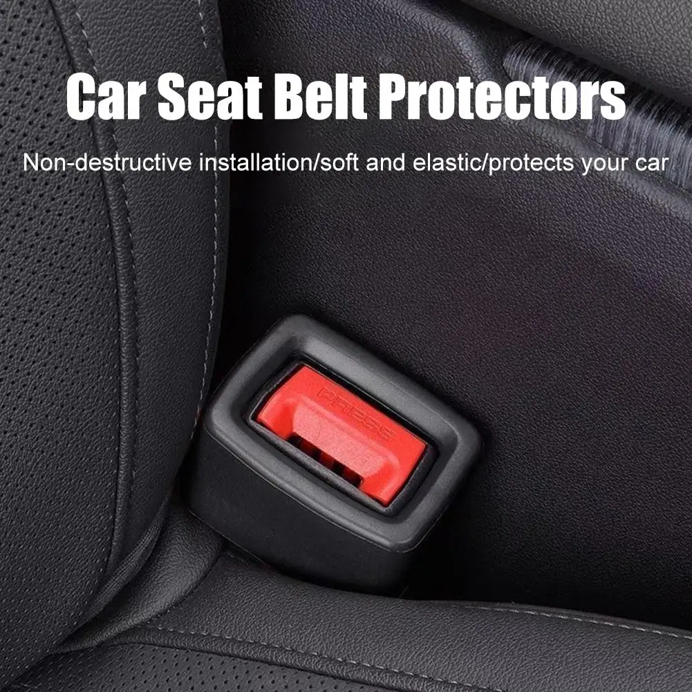 

Автомобильный ремень безопасности с пряжкой, универсальный автомобильный ремень безопасности, якорь, ремень безопасности, внутренняя розетка, кнопка царапин, защита от царапин, аксессуар H8L1