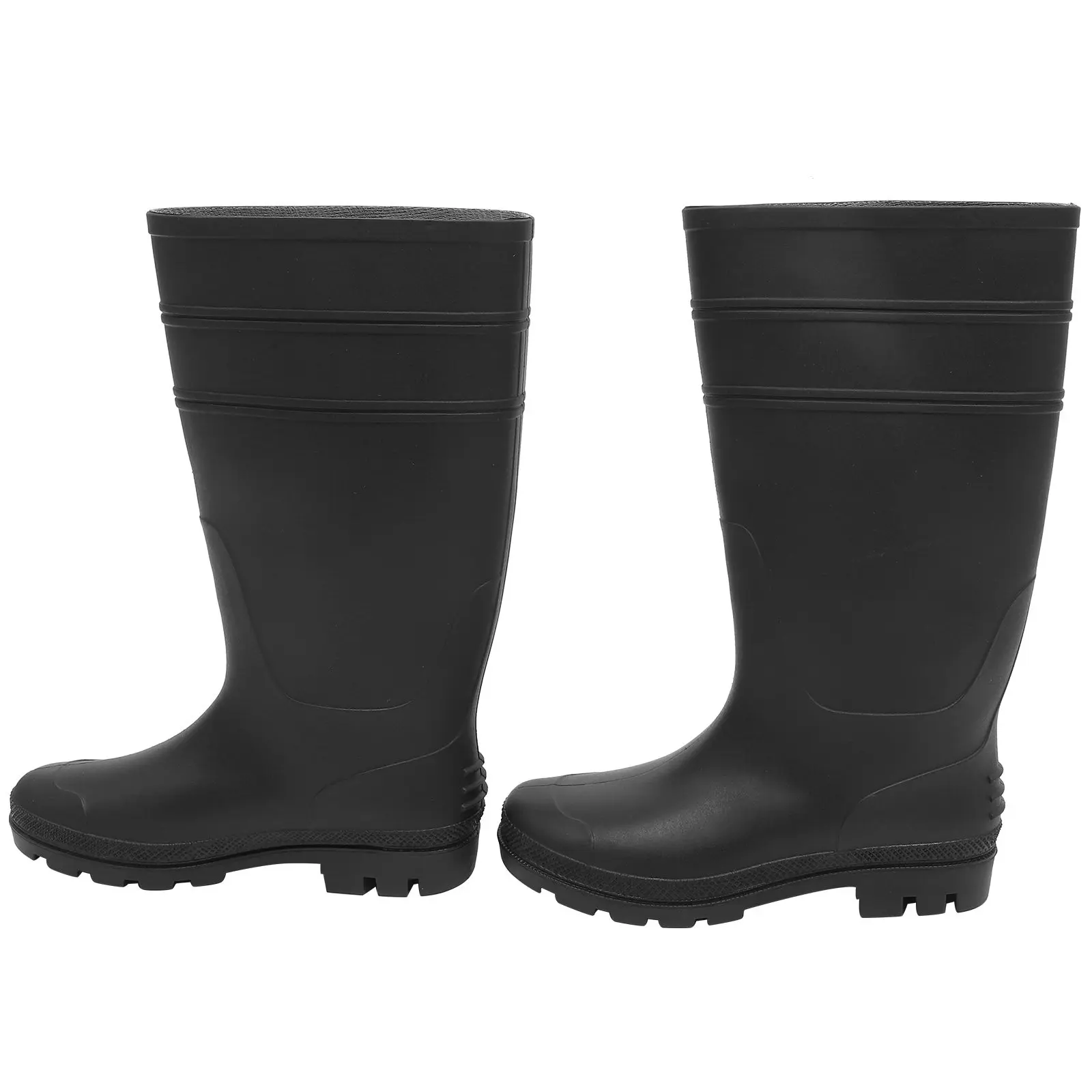 1Pair Slip-Resistant Rain Boots for Men Heavy Duty Waterproof Knee Boots with Reinforced Construction for Agriculture Outdoor