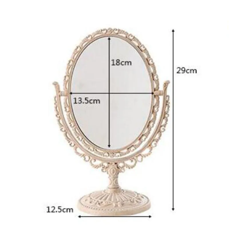 Gorąca sprzedaż przenośnego, biurkowego, wysokiej rozdzielczości lusterka kosmetycznego do akademika, powiększającego makijażu, podwójnego, księżniczki, do makijażu.