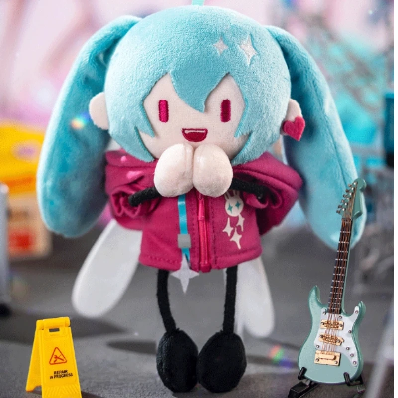 Genuíno miku rádio onda intrusão formiga corpo de pelúcia cabide magnético chaveiro miku boneca tendência brinquedo animação periférica meninas presentes