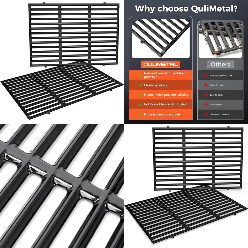 

Решетки для гриля 18,75 дюйма для Genesis II 300/LX 300, E&S 310-340 и запасные части, из чугуна с фарфоровой эмалью