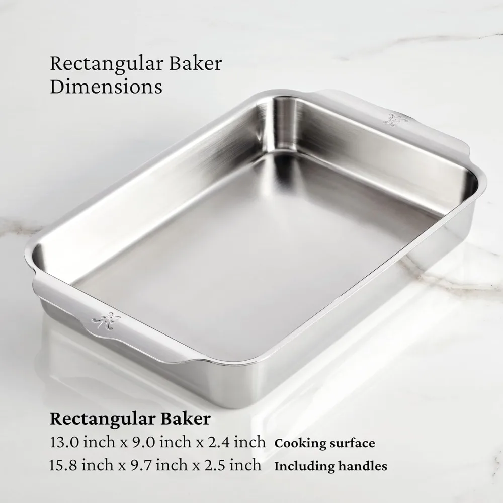 Hestan Provisions OvenBond - مقلاة خباز مستطيلة ثلاثية الطبقات مقاس 9 × 13