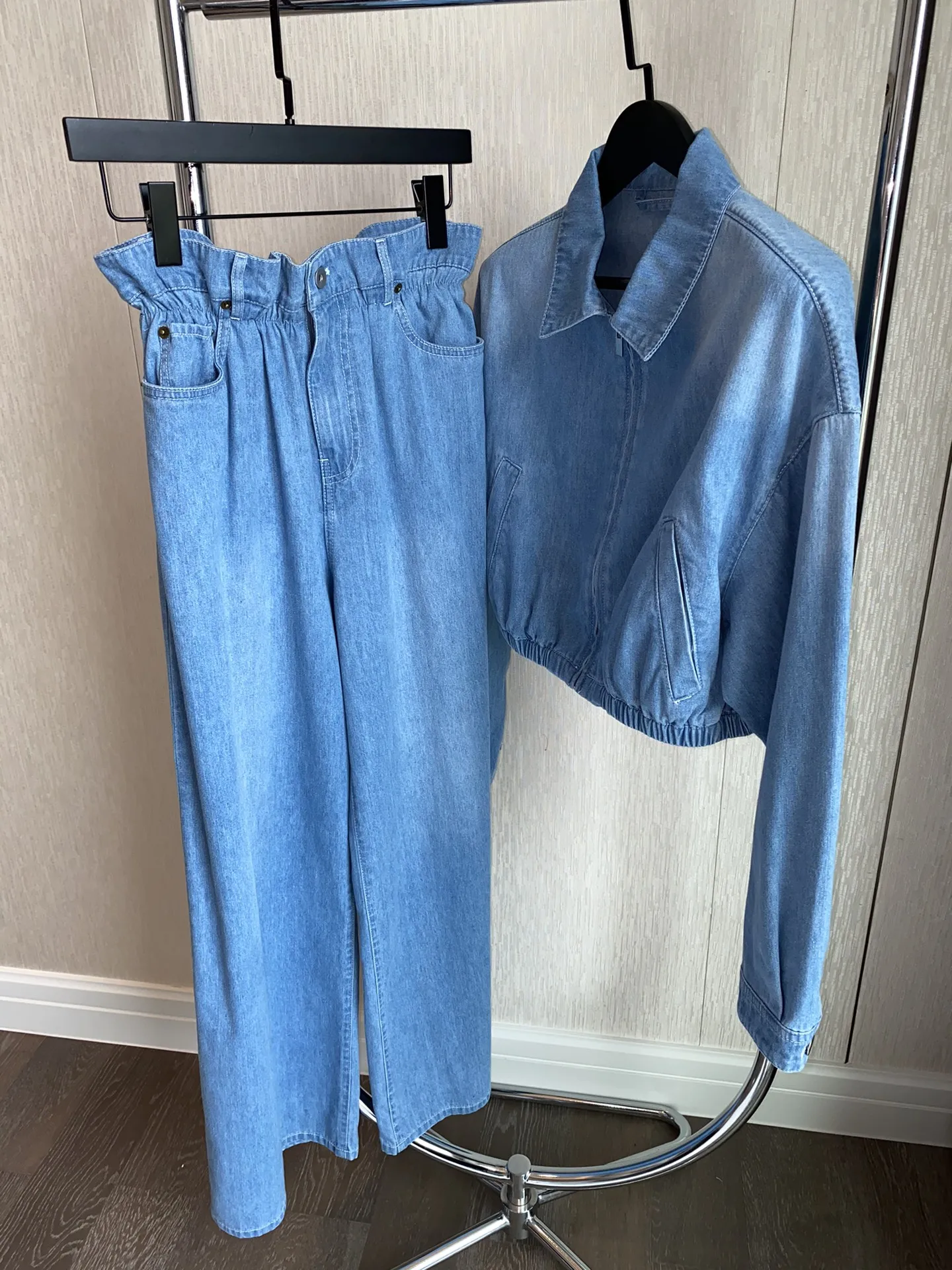 Women's Clothing soft lightweight denim suit   Autumn Winter New 1.26