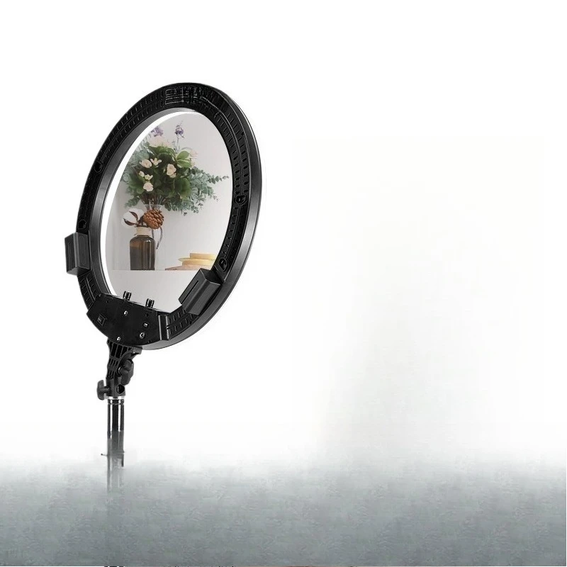 Suporte para celular com iluminação de anel de 19 polegadas do chão ao teto de mesa especial interna