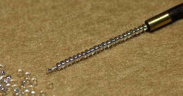 India Crochet Nail Bead Embroidery French Embroidery Front Beaded Crochet Needle