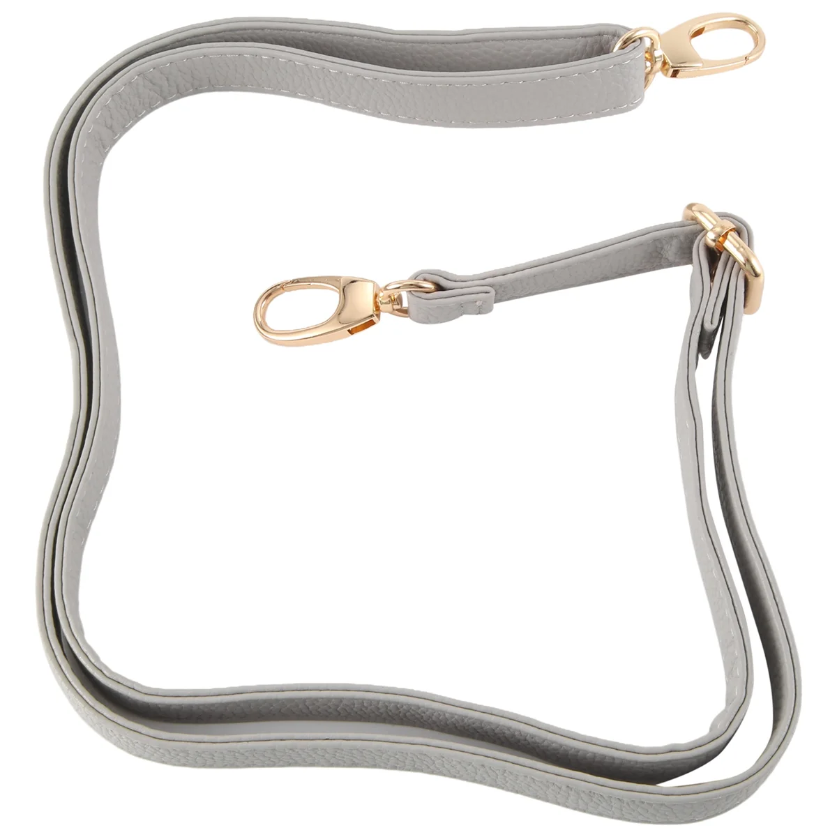 BISM DIY เปลี่ยนกระเป๋าหนังสายคล้องไหล่ Cross Body ปรับได้ 140*2 ซม.,สีเทา