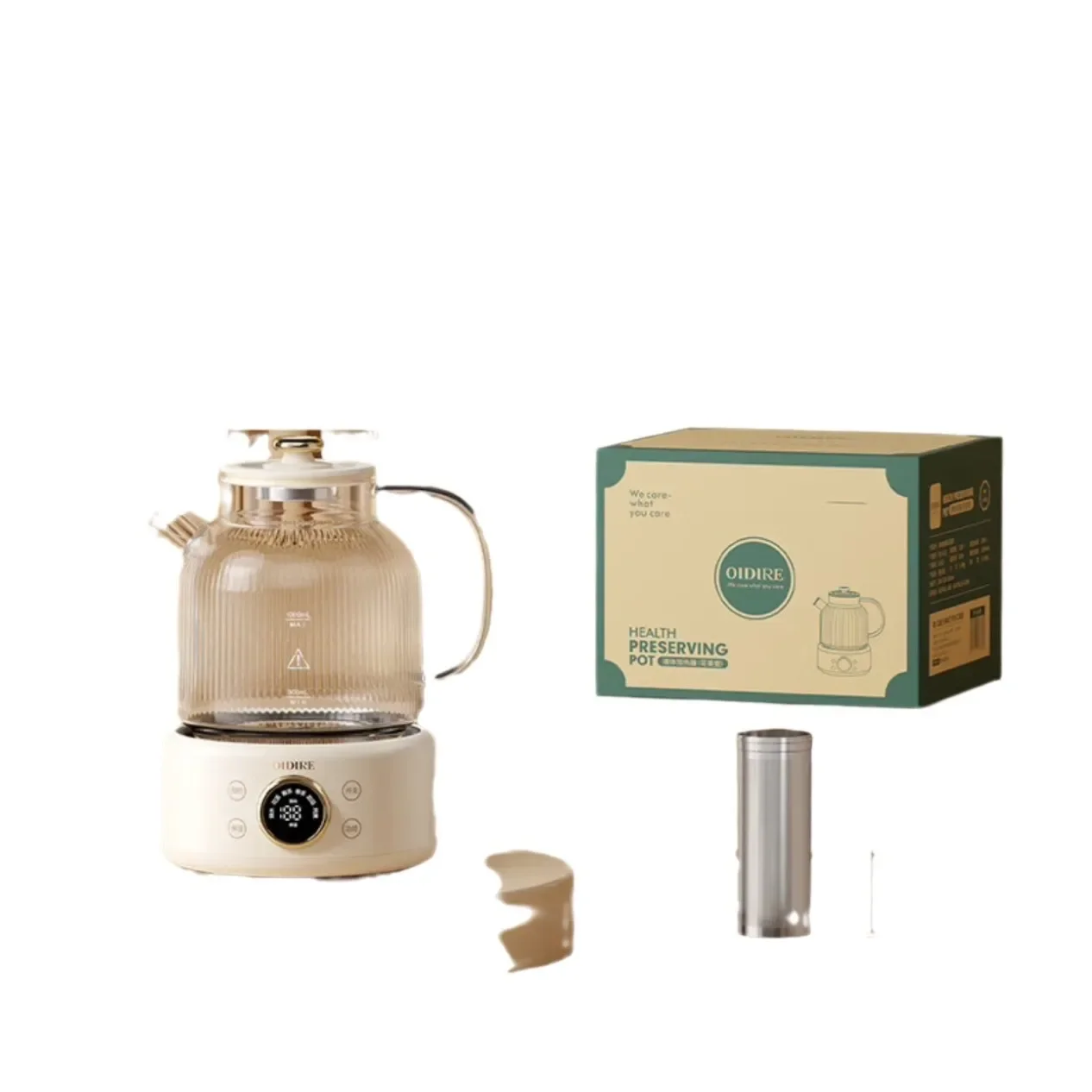 

Health Pot Glass Kettle Electric Kettle Tea Pot Tea Maker 1L-ODI-HC01