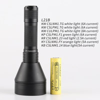 Convoy L21B KW CSLNM1.TG KW CULPM1.TG, KP CSLPM1.F1 KR CSLNM1.23 KY CSLNM1.FY KB CSLNM1.14 21700 flashlight with 21700 battery