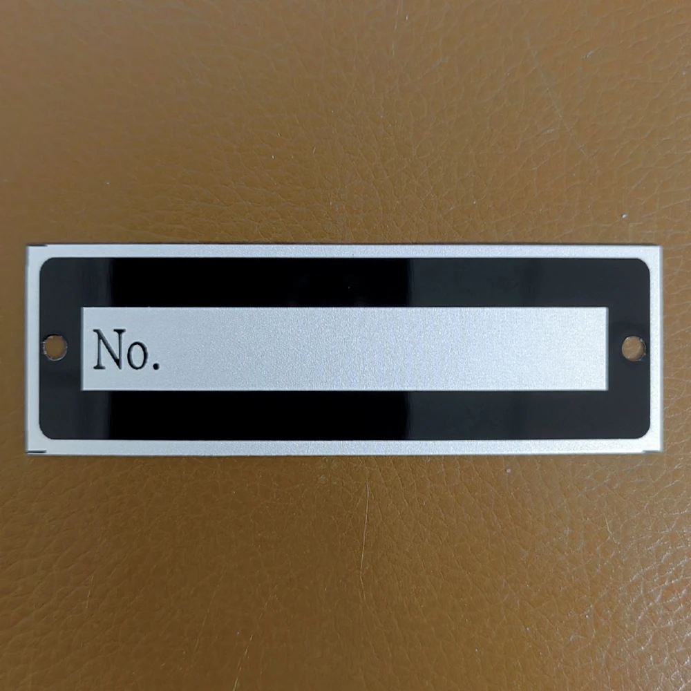 Aluminium Chassic Serial Number Plate ID Tag Vehicle Date Identification Motorcycle