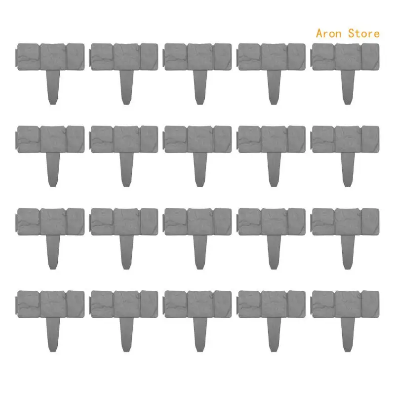 

Garden Edging Border Plastic Landscape Edging Imitation Stone Effect Fence Flower Bed Edging Decorative Lawn Fence H3CF