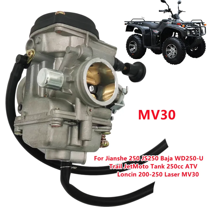 Carburador JS250 para Roketa ATV-10 JIANSHE 250, BAJA WD250-U, tanque JetMoto, 250CC, ATV, Loncin 200-250 Laser MV30