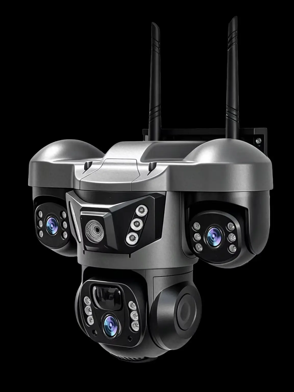 V380 15MP 8K Kamera solarna 4G SIM zewnętrzna, 3 obiektywy, 3 ekran, 10-krotny zoom, detekcja ruchu PIR, wodoodporna, noktowizor, ochrona bezpieczeństwa CCTV. — Zdjęcie 2 z 2