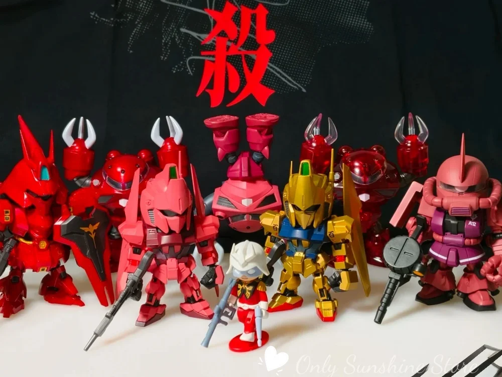 Qmsv Mini Char Sazabi Gundam Handheld Mobile Warrior Toy Trendy