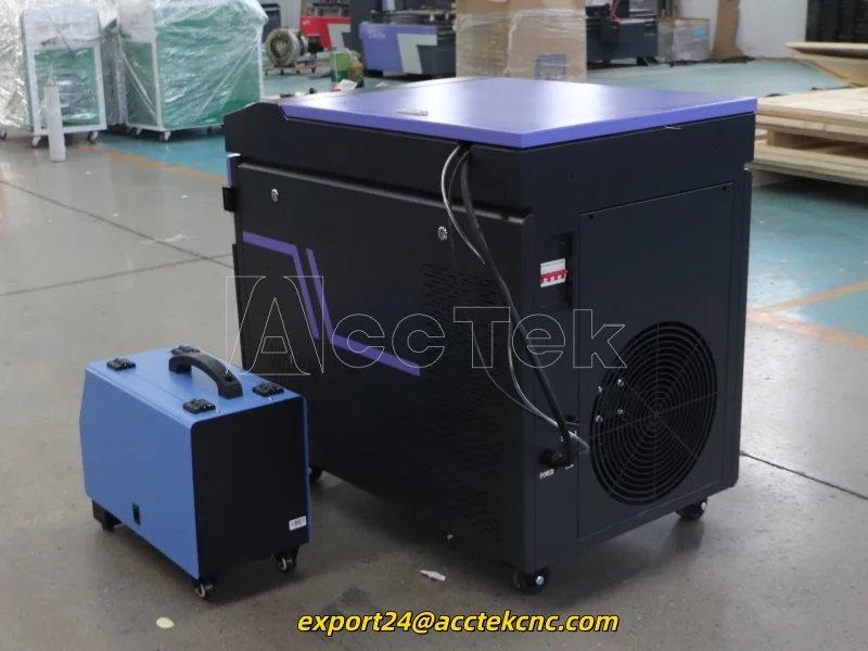 AccTek Laser 1500W 2000W 3000w 6000W Cnc 3 in 1 Saldatrici laser a fibra portatili Vendita calda Macchina per la pulizia della saldatura laser