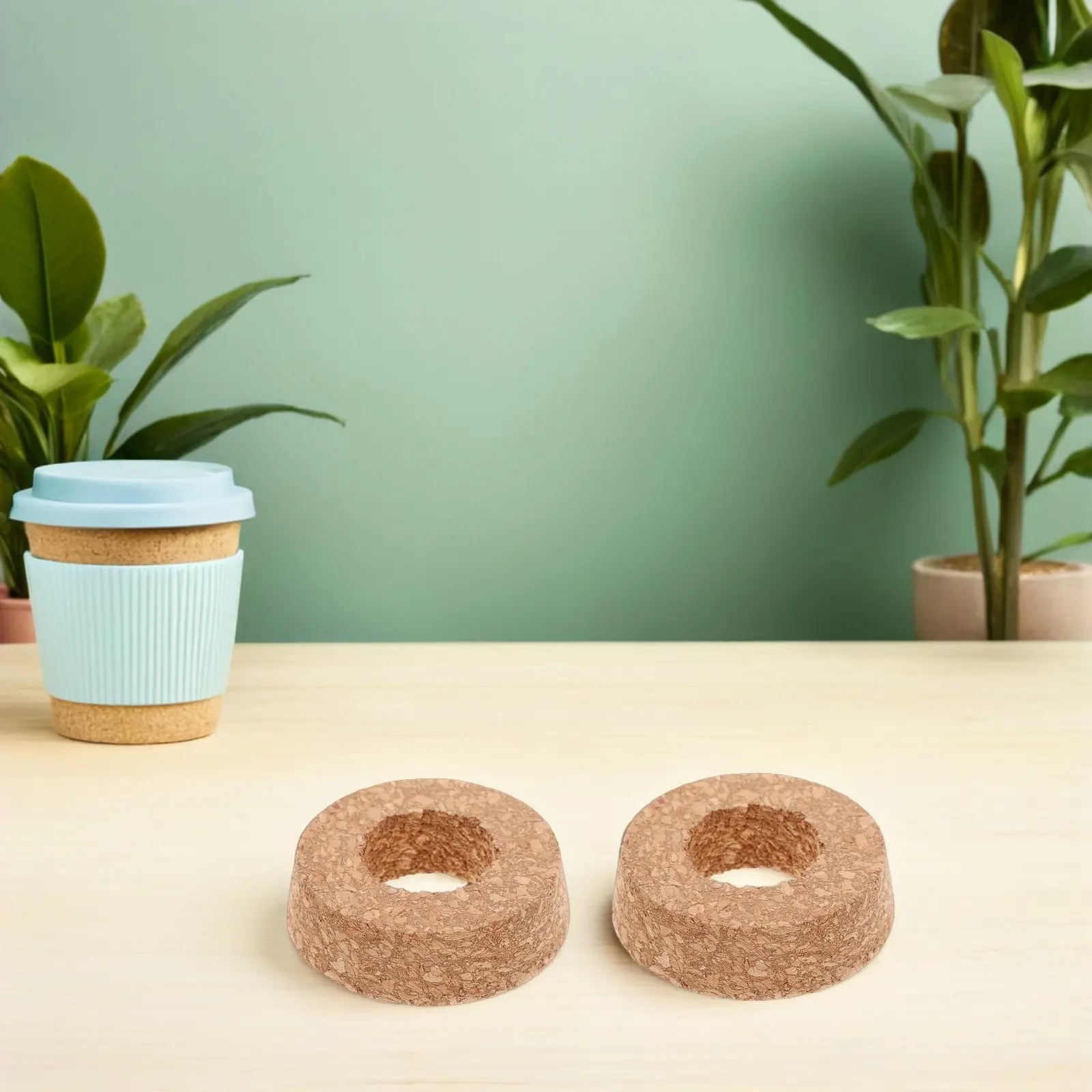 6Pcs Wall Planter Cork Lids Glass Vase Hydroponic Cork Stoppers Wooden Tapered Plugs Indoor Plant Micro Landscape