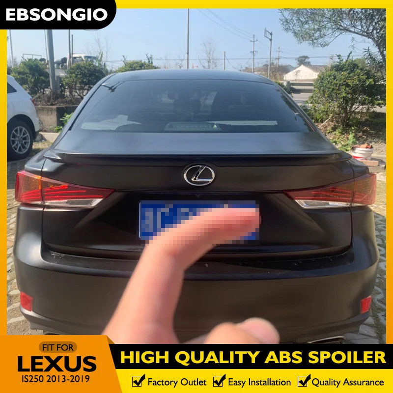 

Спойлер для Lexus IS250, спойлер для заднего багажника автомобиля из АБС-материала, глянцевый черный спойлер для Lexus IS350, спойлер 2013-2019