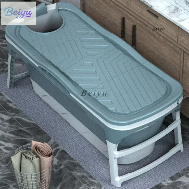 

Household Full Body Bath Bucket Bath Basin Thickened Portable Bathtub Bathroom Folding Bathtub Adult Large Bath Bucket