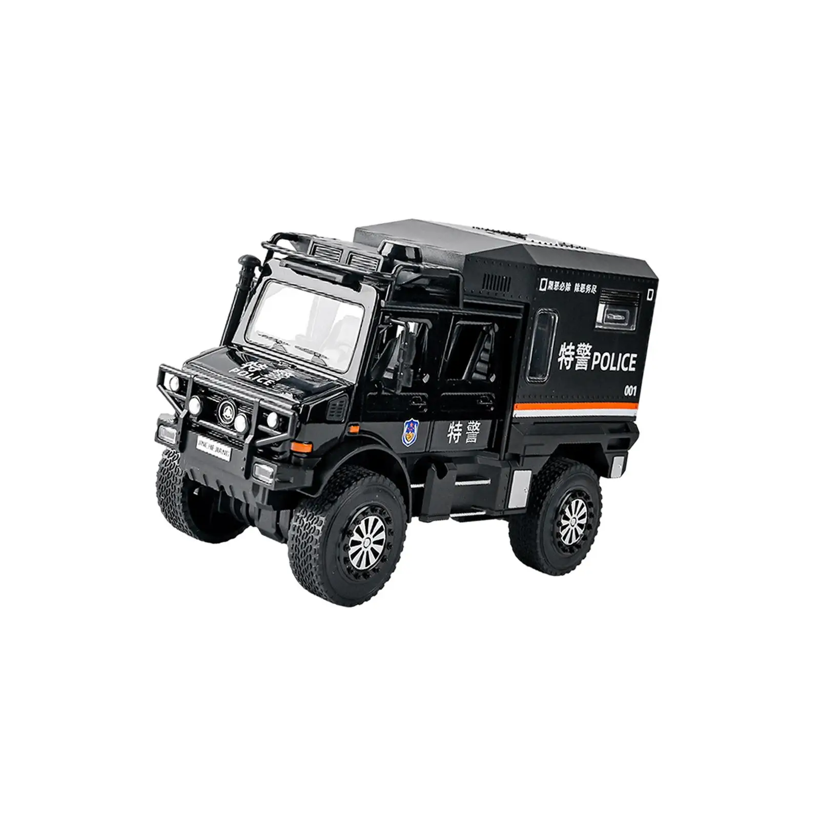1:20 Diecast Car Rubber Tires Realistic Pull Back Toy Model Travel Camper Model Car for Children Collector Boys Kids Party Favor