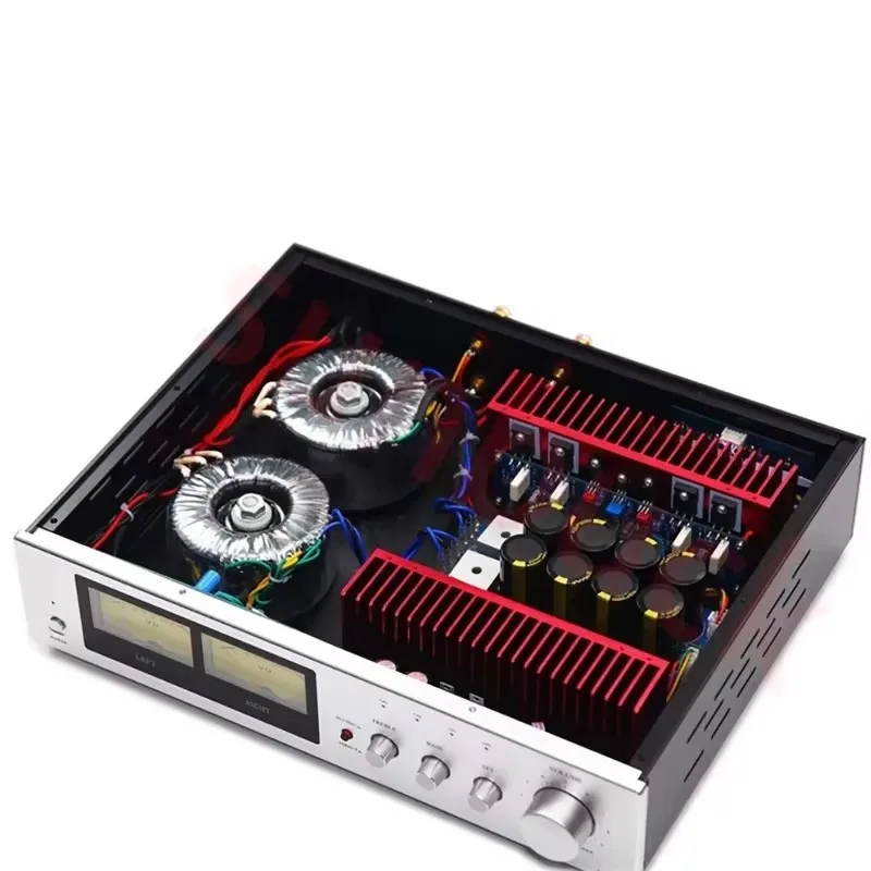 SUNBUCK A20 IRF9240 IRF240 FET Amplifier 400W 2.0 Dual Meter Merge HiFi Home Power Amplifier Audio