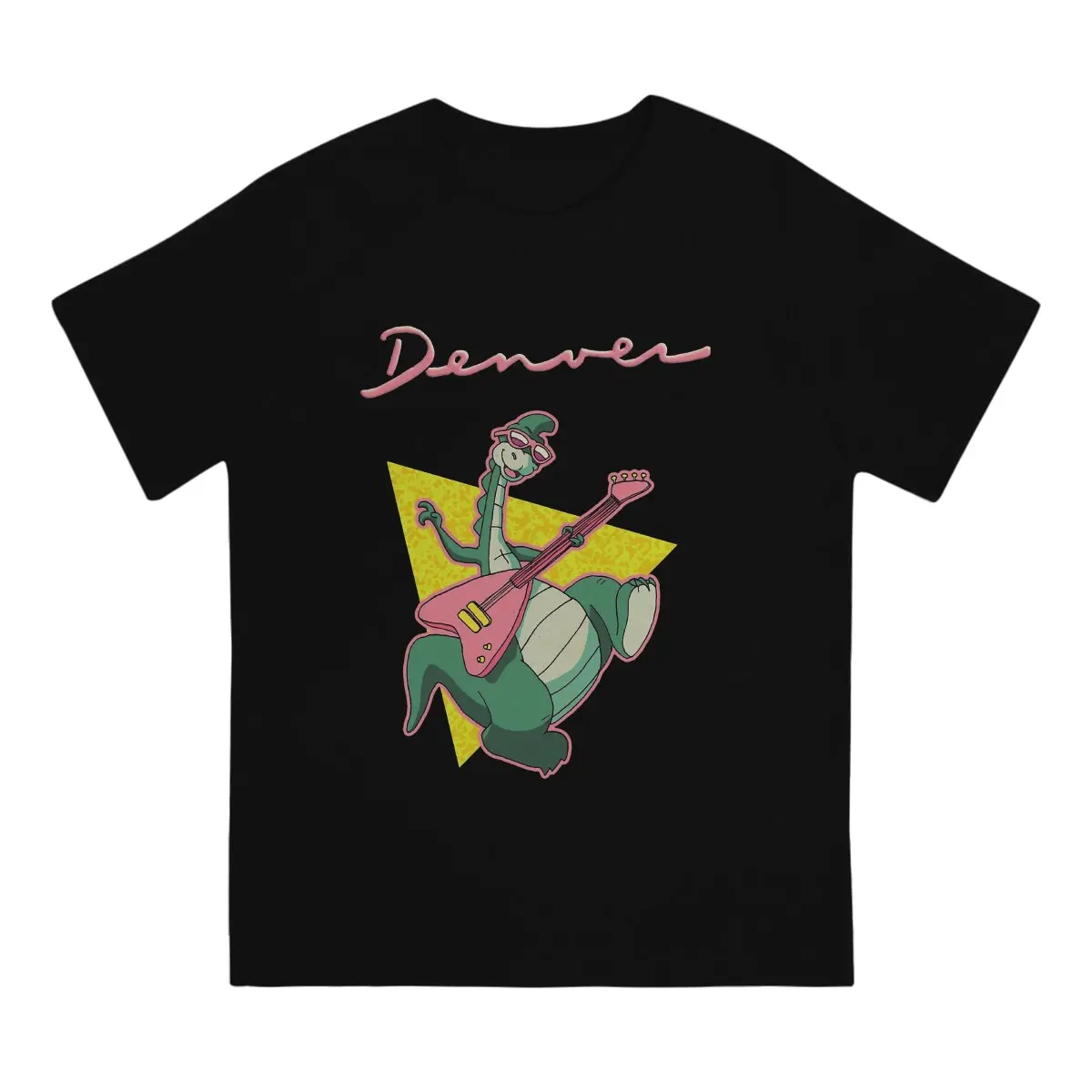 Retro 80s Animated Cartoon Unique TShirt Denver  The Last Dinosaur Leisure T Shirt Newest T-shirt For Men Women