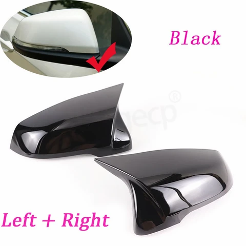 2 шт. черные модифицированные для BMW X1 F48 X2 F39 Z4 G29 2 GT F45 F46 1 серии F40 F52 крышки зеркал с узором из углеродного волокна