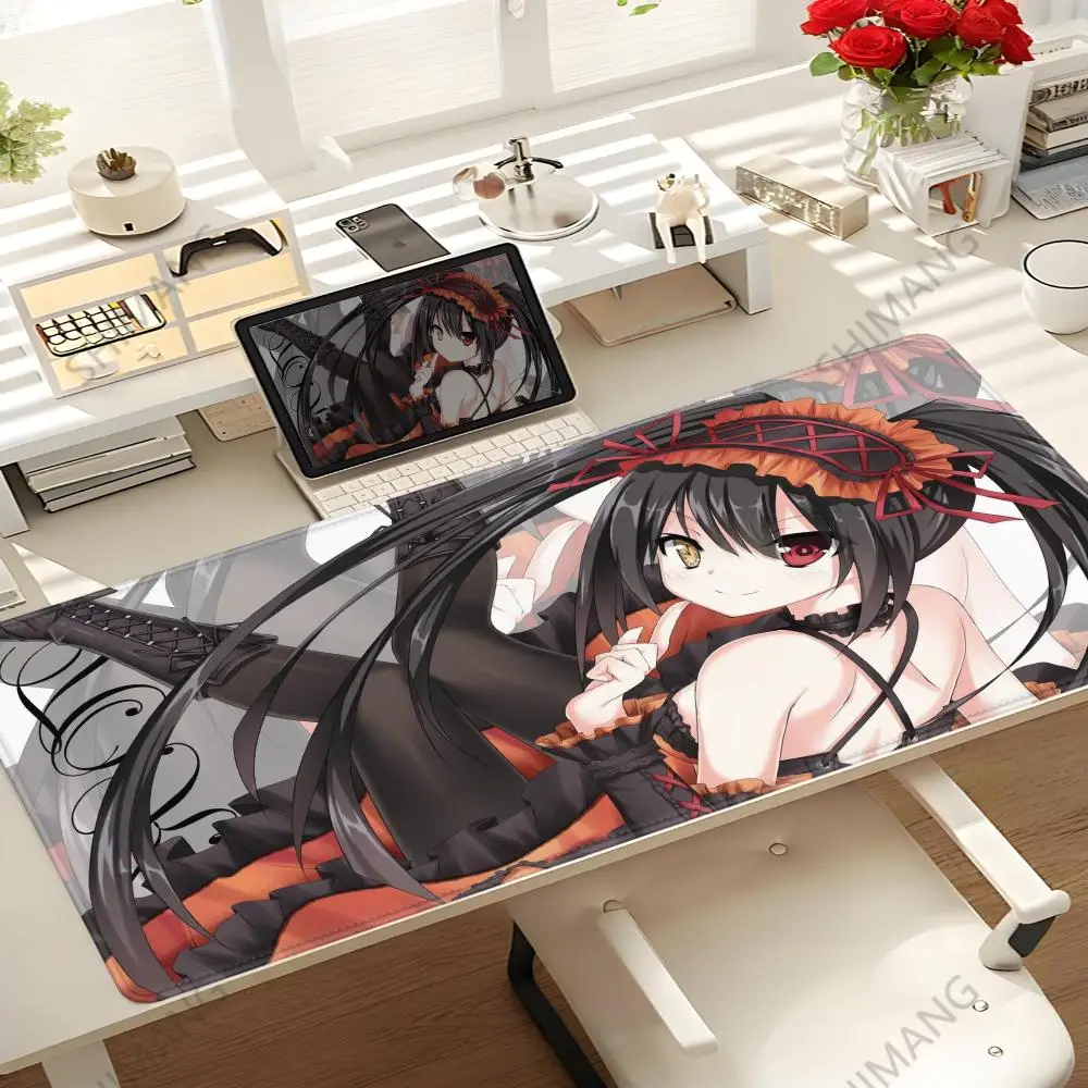 

Anime Girl Tokisaki Kurumi Mouse Pad Date A Live Desk Mat Mats Non-slip Lockrand Mousepad Office Pc Computer Accessories Deskmat
