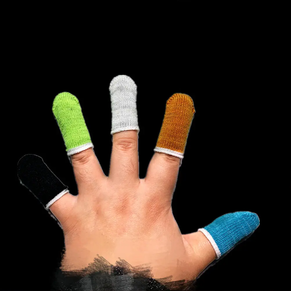 

10Pcs Anti-Sweat Finger Sleeves for Phone Gaming Touch Screen Sensitivity Enhanced Anti-Slip Thumb Cover Lightweight Sweatproof