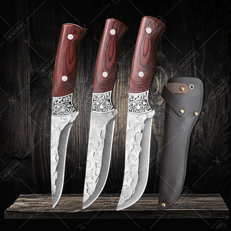 WXCOO Hand Forged Knife Set Butcher Kitchen Supplies Professional Meat Cleaver Chef Multifunctional Boning Knife 1~3pcs