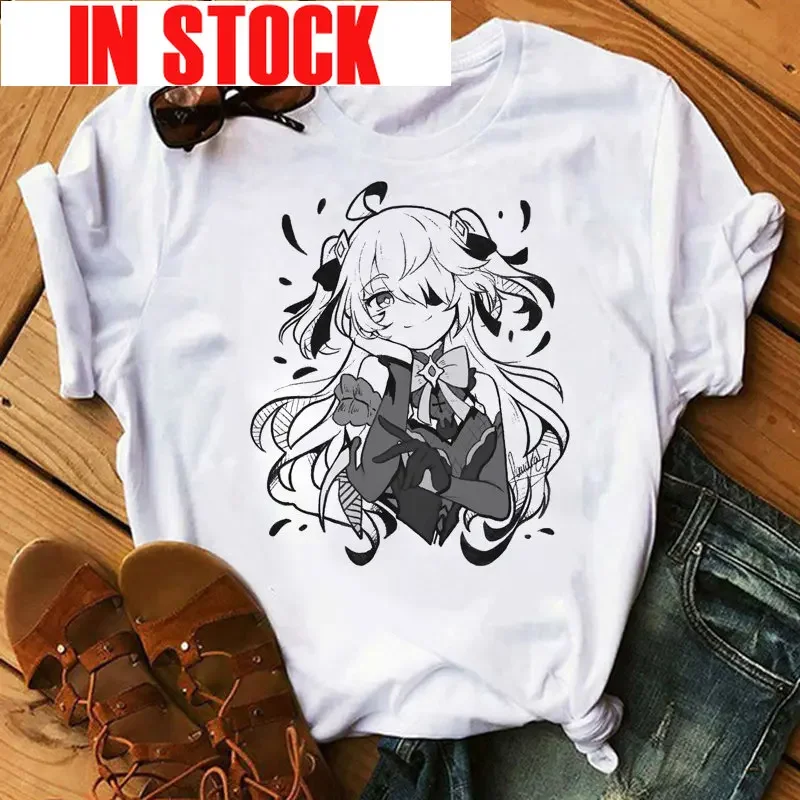 

Genshin Impact Women T-shirt Hu Tao Xiao Kaedehara Kazuha Clothes Tops Male Print Casual Harajuku Kawaii T Shirt Summer Kawaii