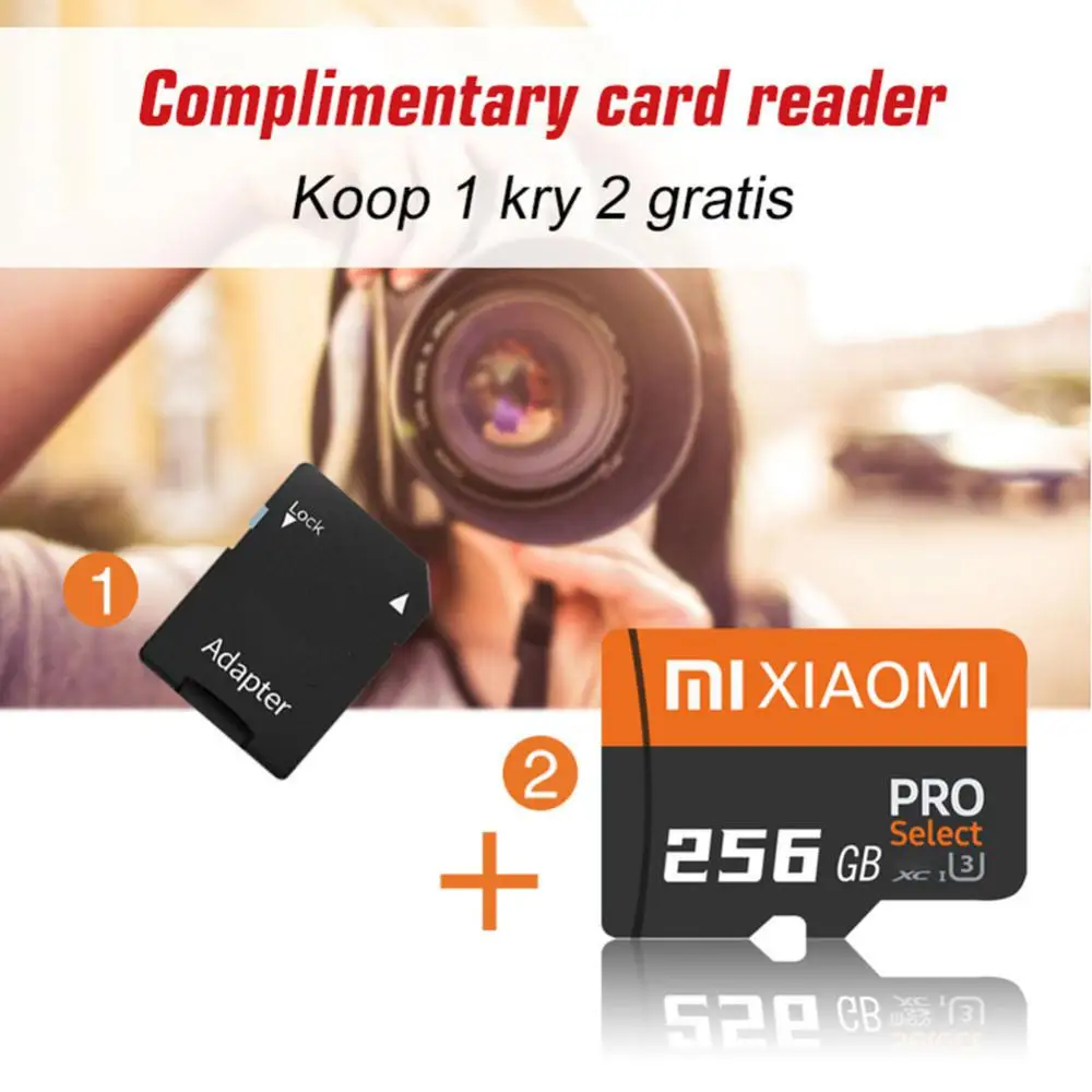 Xiaomi Geheugen Sd Kaart 128Gb 256Gb 512Gb Hoge Snelheid Class10 Sd/Tf Flash Kaart Voor Smartphone Tafel Pc Camera Flash Mini Sd Kaart