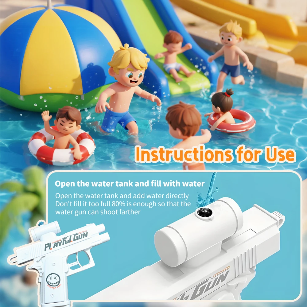 اتجاهين مدفع المياه المزحة مدفع المياه الإجهاد الإغاثة اللعب مسدس صغير في الهواء الطلق داخلي تبادل لاطلاق النار لعبة التفاعل بين الوالدين والطفل Watergun