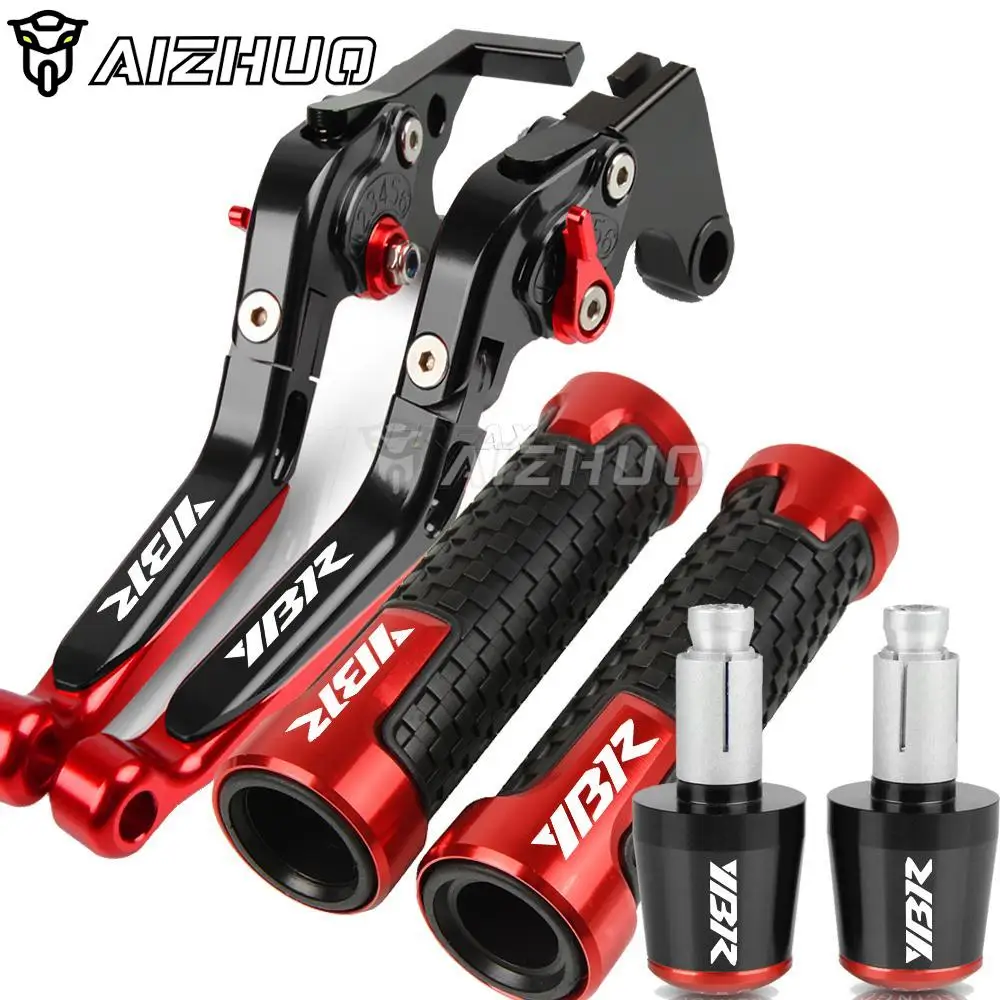 

For Yamaha YBR125 YBR 125 2005 2006 2007 2008 2009 2010-2014 Adjustable Brake Clutch Lever CNC Foldable Handle Hand Grips Set