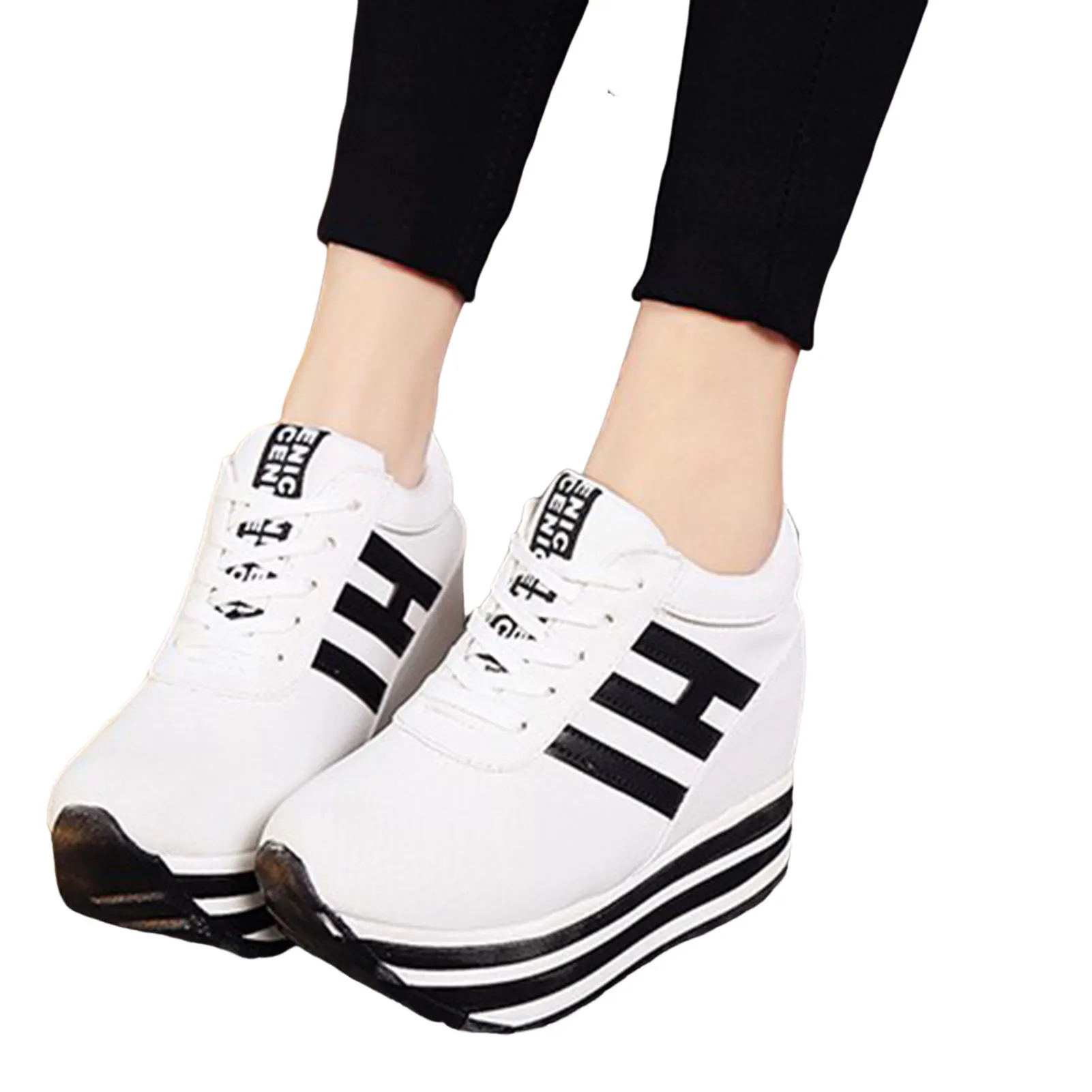 Womens Platform Sneakers Non-slipped Soft-soled Shoes Gift for Christmas Birthday New Year