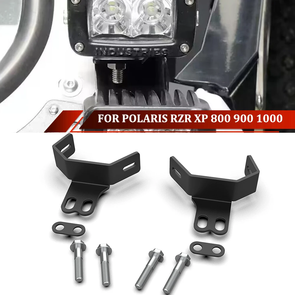 

For Polaris RZR XP 800 900 1000 Side Cage A-Pillar DUAL Fog Light Pod Mount Bracket RZR800 900 Dual Light Pod Roll Bar Brackets