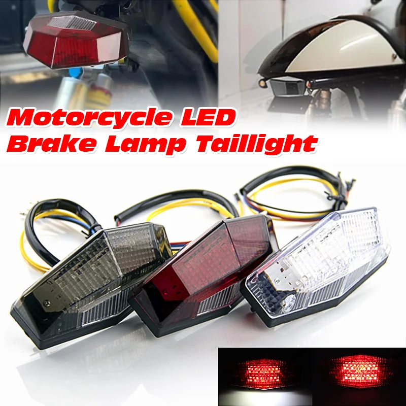 Universal 12V 11LED Motorcycle Red Brake Lamp Taillight Good-quaility Accessories High Brightness License Plate Light For Harley