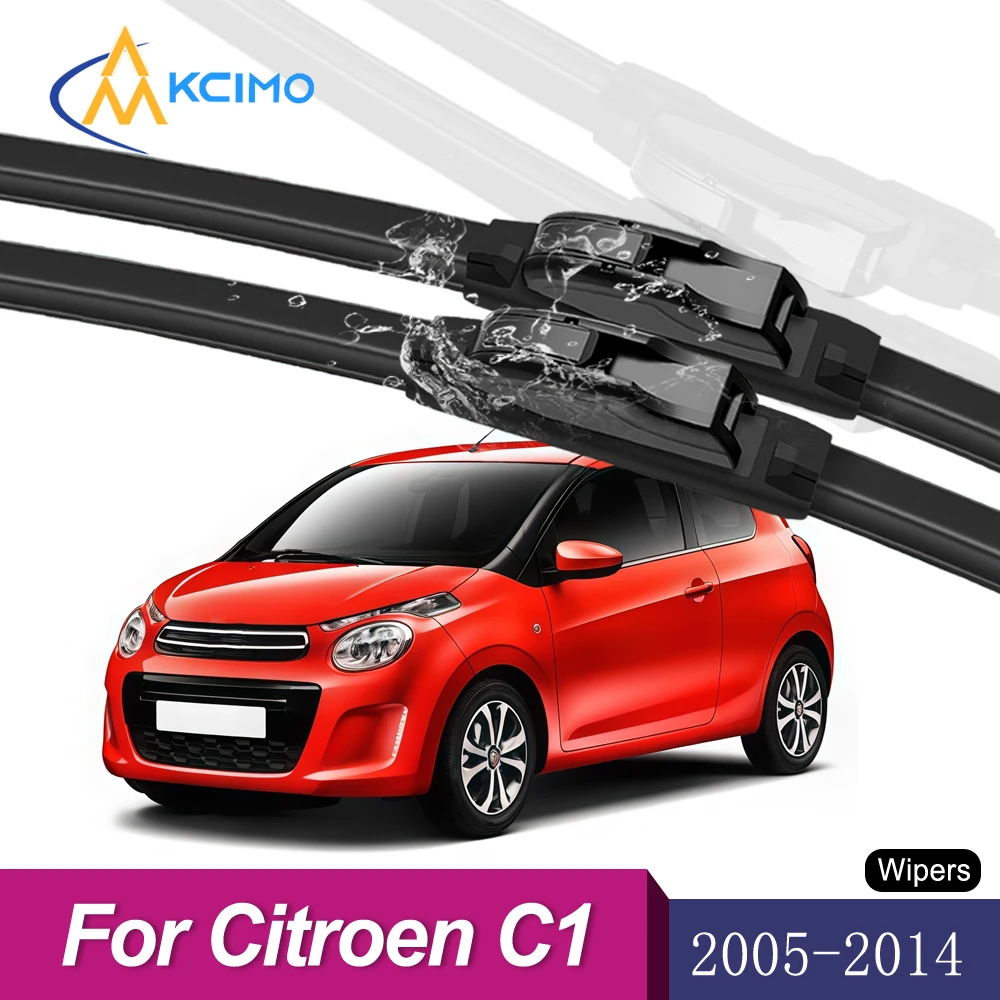 

Quiet & Durable Front Windshield Wipers For Citroen C1 PM/PN 2005-2014 All-Weather Performance Wiper Blades Streak-Free Cleaning