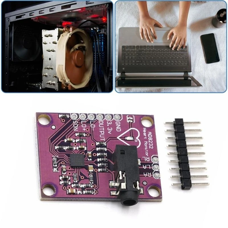 Aquisição sinal ECGs real com módulo frequência cardíaca AD8232