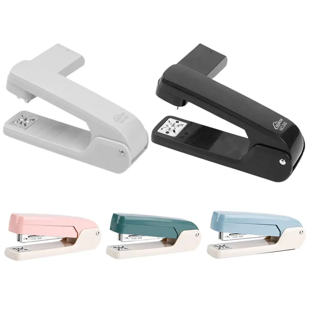 360-degree Rotating Desktop Stapler Metal Multifunction Labor-Saving Stapler Easy-Use Simple Paper Stapling Machine