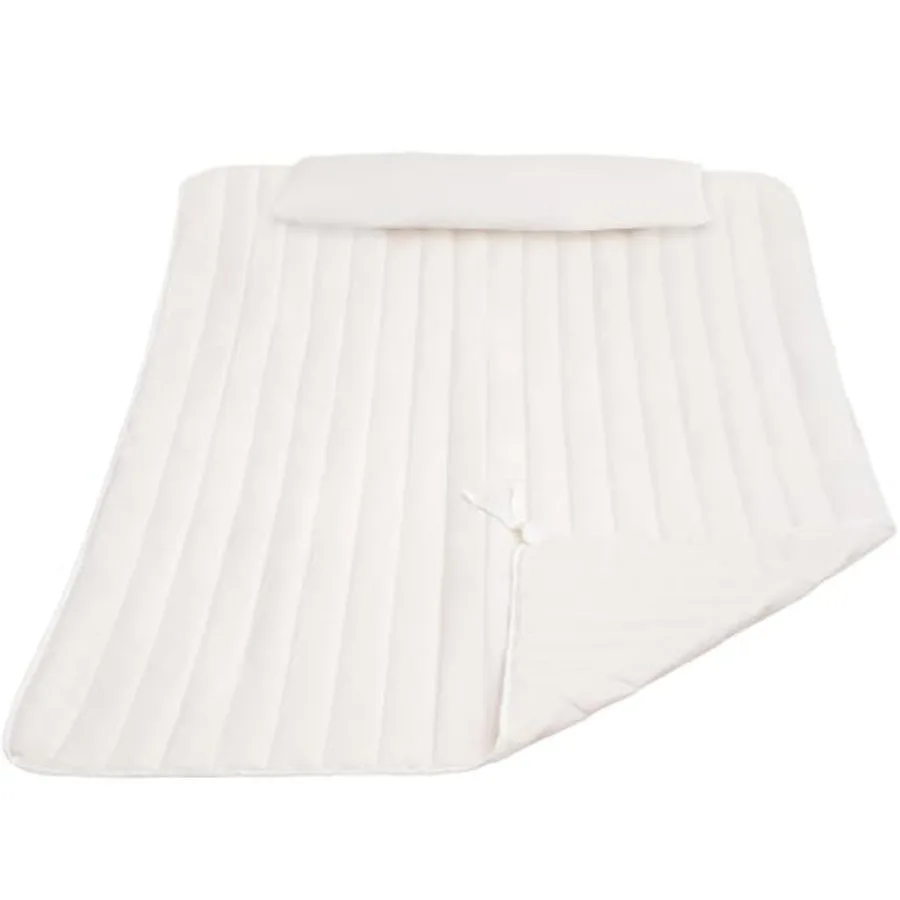 

2 Person Hammock Pad and Pillow Set Double Polyester Quilted 78" x55" Replacement Pad for Rope Hammock Cream