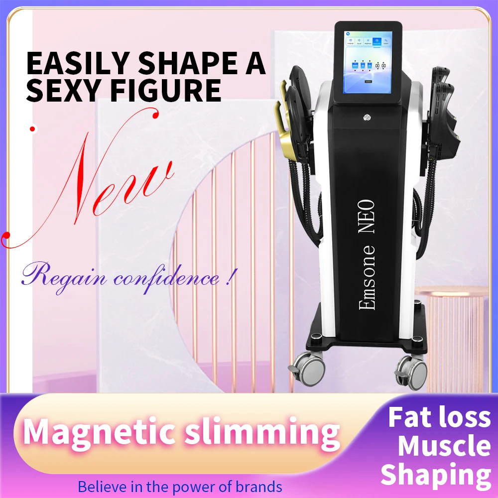 EMSone NEO 15 Tesla RF Body Sculpt Machine 6500W 200Hz Muscle Building Fat Reduction Machine Professional Salon