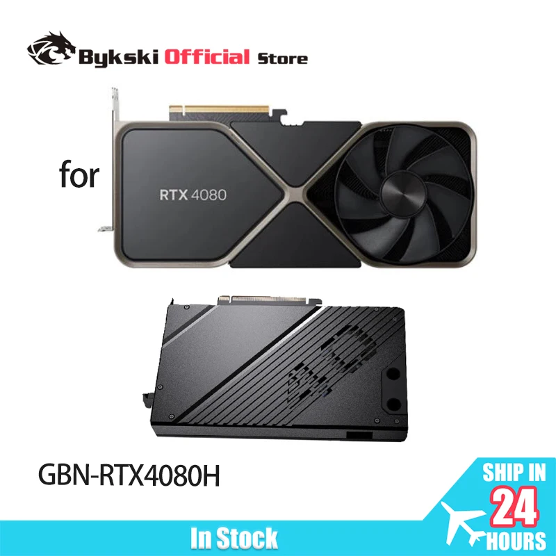 Granzon GBN-RTX4080H GPU Water Block for GALAX / NVIDIA GeForce RTX 4080 AIC Reference Edition Video Card/Thickened Copper Plate