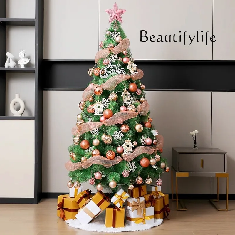 Christmas tree household new large encrypted light luxury Christmas tree package decorative luminous ornament