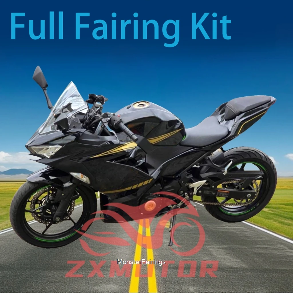 Perfect Fit Fairing Kit for Kawasaki EX400 18 19 20 21 22 23 24 Motorcycle Aftermarket Injection Fairings Ninja 400 2018-2024