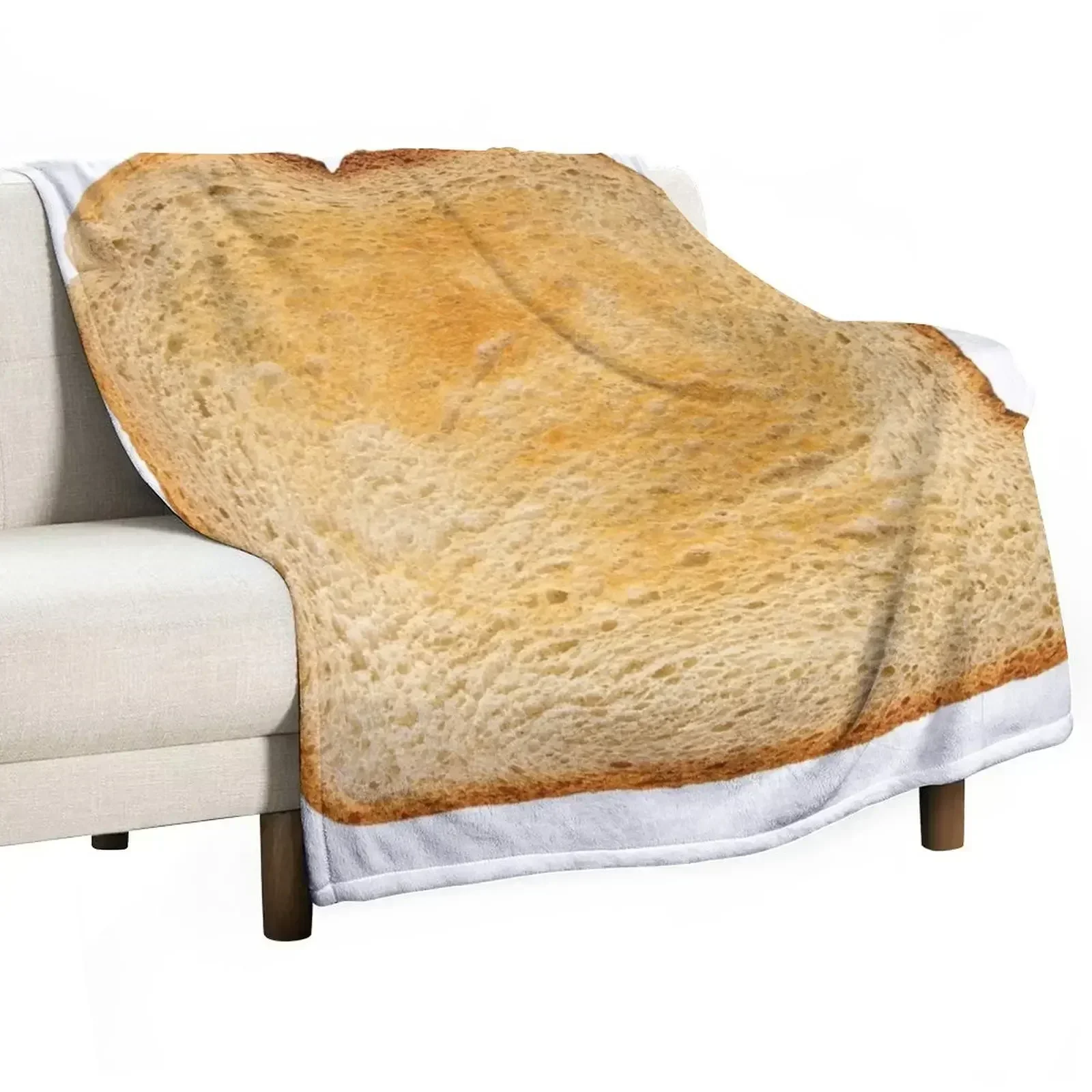 Toast Throw Blanket For Sofa Thin Nap valentine gift ideas Soft Beds cosplay anime Soft Plush Plaid Blankets